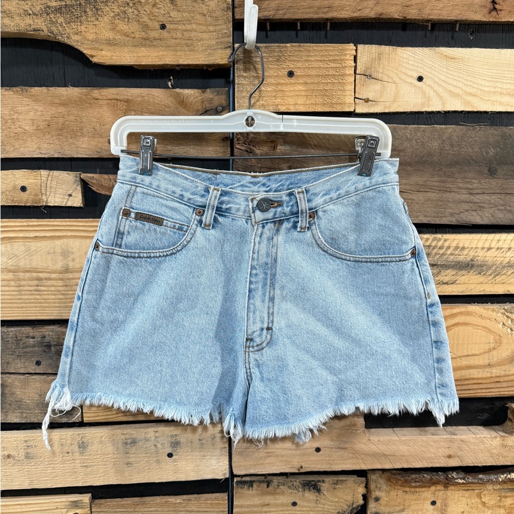 Vintage 90s USA Calvin Klein Jeans
Denim Shorts Size 7 CK Jeans Light Wash